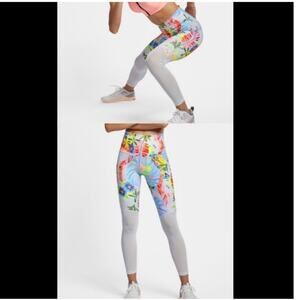 Nike High Waist Power Victory Tights Floral Print XS